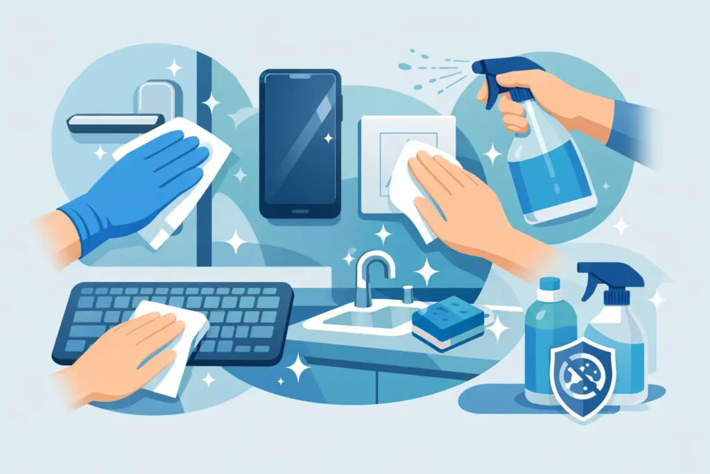 How to Disinfect High Touch Surfaces